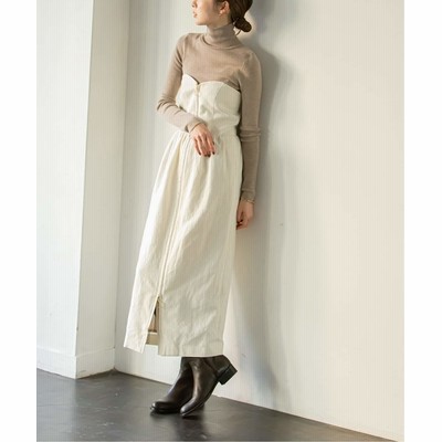 訳あり ノーブル ブラウン ロングビスチェワンピース Noble ワンピース Knowdworld Com