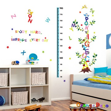 【橘果設計】身高尺 壁貼 牆貼 壁紙 DIY組合裝飾佈置