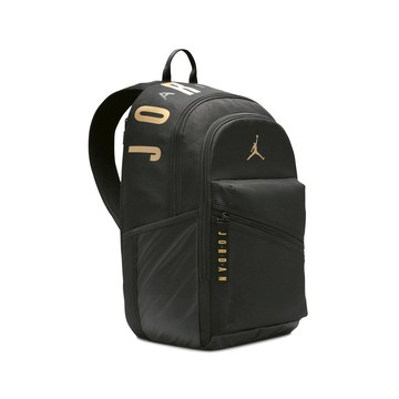 [ACS] Nike 後背包 Jordan Jumpman 黑 金 15吋筆電包 多夾層 雙肩背 書包 喬丹 JD2443001AD-001