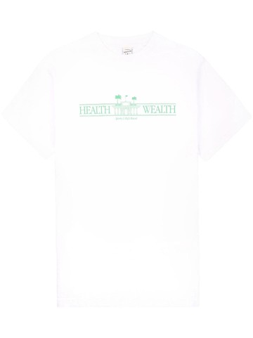 Sporty & Rich - Health Resort cotton T-shirt - unisex - Cotton - L - White
