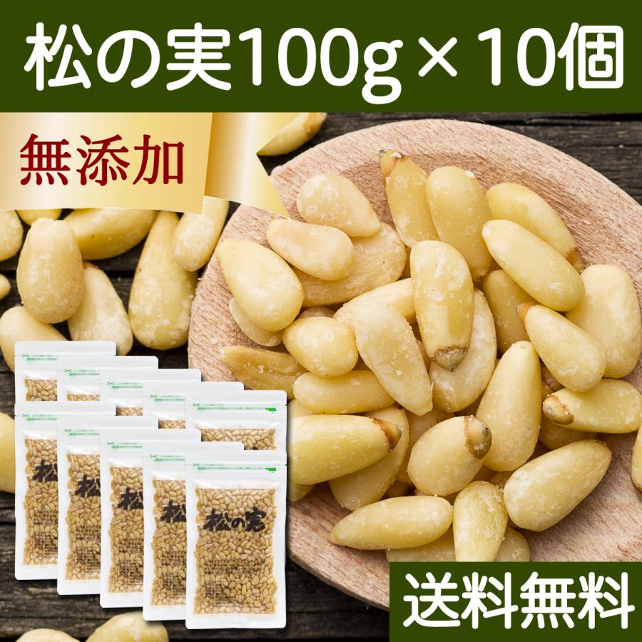 松の実 100g×10個 無添加 無塩 おすすめ 人気 ノンオイル 送料無料