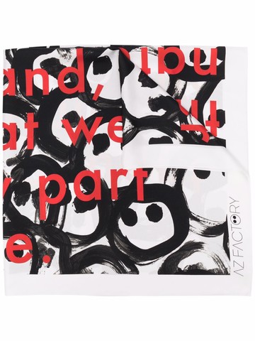 AZ FACTORY - Amigomania printed scarf - women - Fabric - OS - White