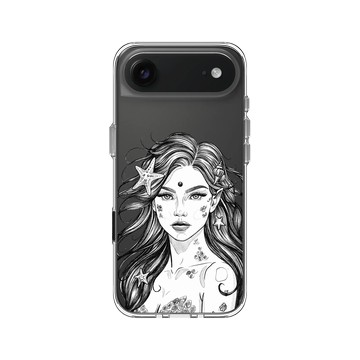 iPhone Air Clear Case（相機按鈕） 透明 - MYMY REVERZ TATTOO - MERMAID