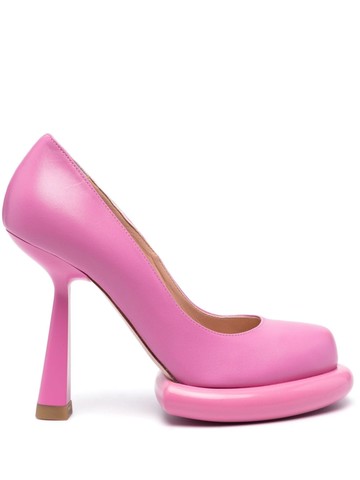 Francesca Bellavita - Kelly 125mm leather pumps - women - Calf Leather/Calf Leather/Rubber/Calf Leather - 38 - Pink