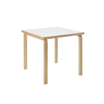 Aalto Table 81C 方桌（白色桌面、75 x 75  公分）