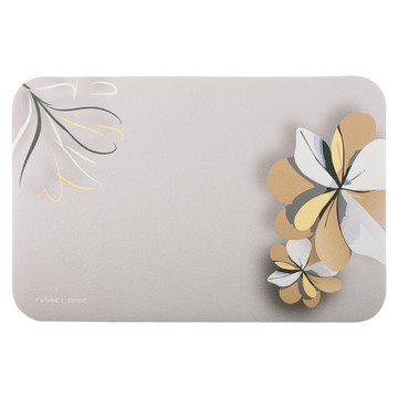 rubber anne 軟式珪藻土吸水地墊 風韻之境  60 x 40 x 0.5cm  淡灰色