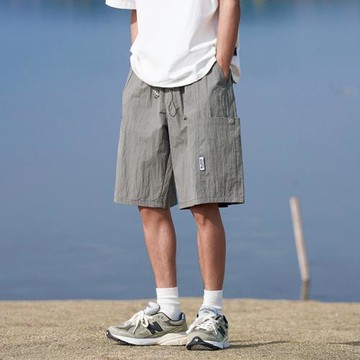 速干短褲男日系cityboy褲子夏季五分褲薄款寬松休閑褲直筒運動褲