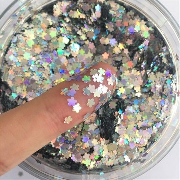 🎀台灣出貨🎀美甲材料美甲亮片3MM梅花五葉梅花亮片指甲油閃光璀璨手工彩妝秀眼貼花朵