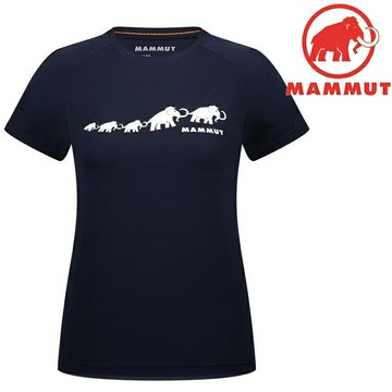 Mammut 長毛象 QD Logo Print T-Shirt AF Women 女款 亞版快乾短袖T恤 1017-02022 50355 海洋藍 PRT3