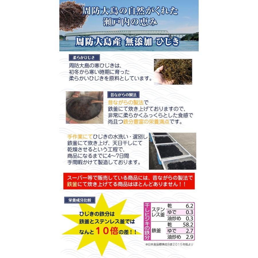 周防大島産　寒ひじき　周防大島名産　無添加　田中海産　内容量60g