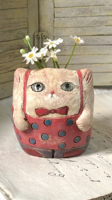 陶偶花器/吊帶裙小嚕嚕