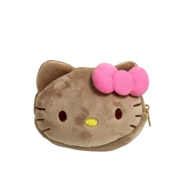 Sanrio 【Hello Kitty】奶茶絨毛零錢包