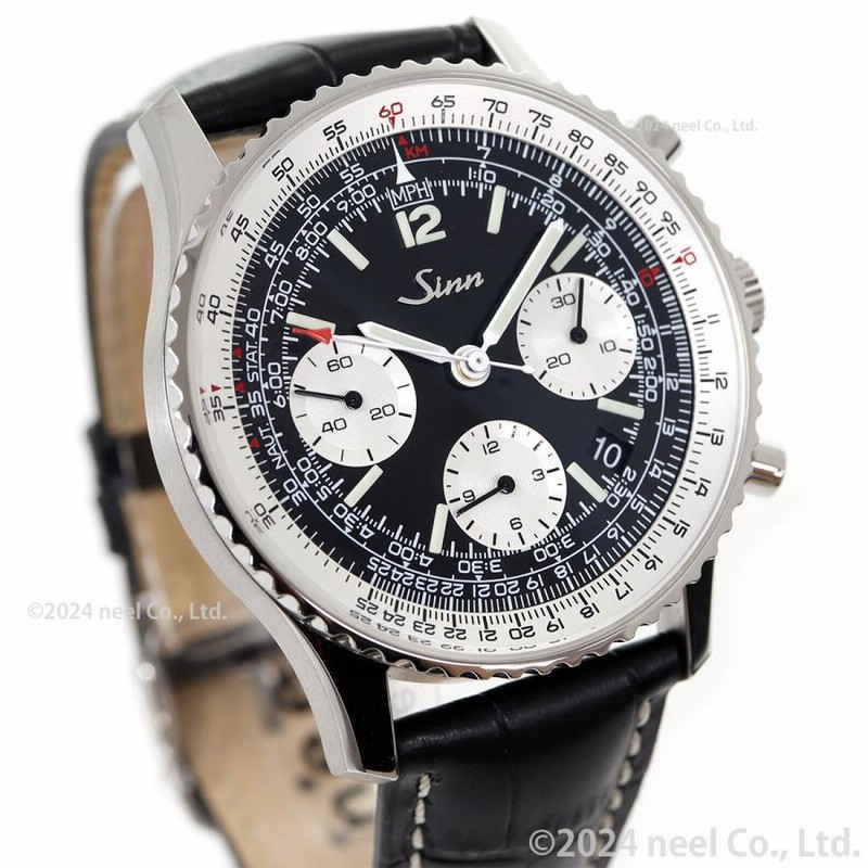 Sinn Euro356 ブラックスティッチ カウレザー ストラップ ジン