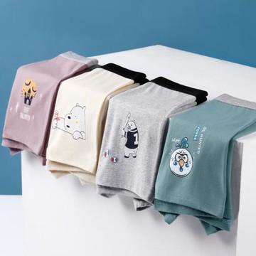 莫代爾內褲男四角底褲青少年學生純棉舒適透氣平角短褲全棉褲頭潮