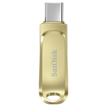 SanDisk 晟碟 公司貨 Ultra Luxe USB-Type-C 高速讀取雙用隨身碟 DC4 金色  1個  512GB