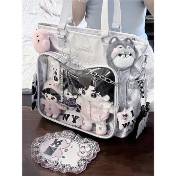 AORDA 痛包雙肩演唱會暗格包藏東西的包斜挎大容量追星藏燈牌娃包