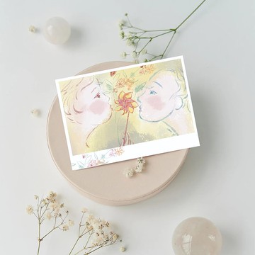 氹氹轉菊花園明信片