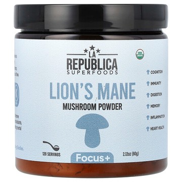 La Republica, Superfoods，猴頭菇粉，2.12 盎司（60 克）