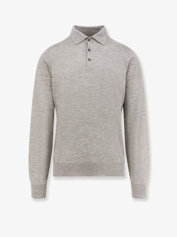 Cashmere and silk polo shirt - BRUNELLO CUCINELLI - gender_Man