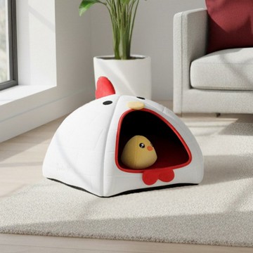 動物冰屋玩具組-  咕咕咕雞  寵物玩具 貓咪床墊 隱密大空間