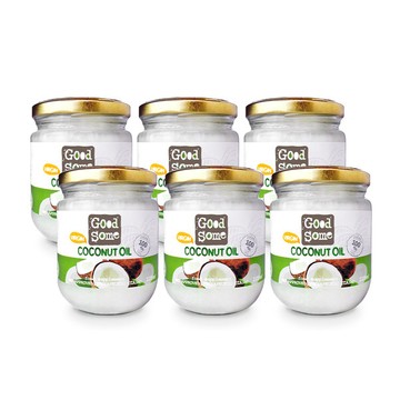 【直播限定】GoodSome 第一道冷壓初榨椰子油 225ml*６入