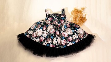 Handmade by Mina 【美國布系列】微甜公主澎澎裙洋裝 贈禮盒