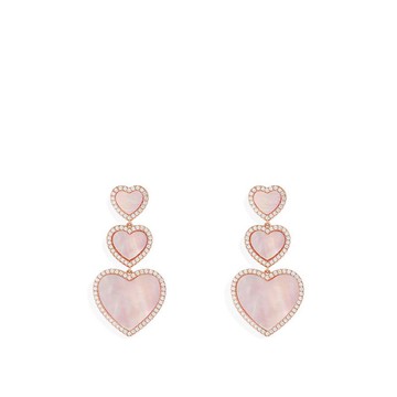 ETERNELLE粉貝愛心RG耳環