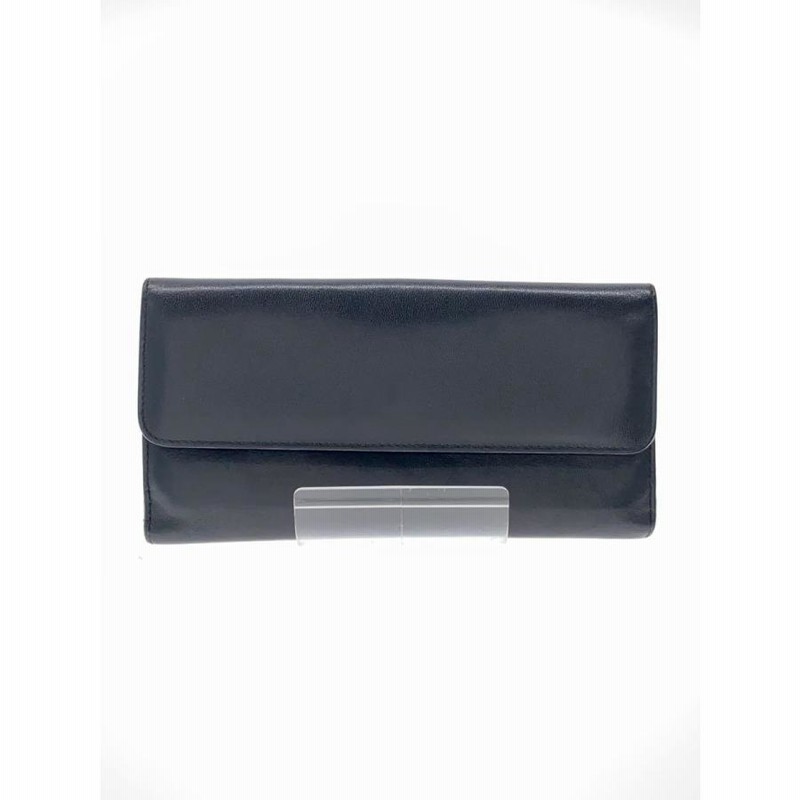 Gucci レザー長財布 GUCCI◇Wホック長財布/レザー/BLK/レディース/035 661 1957
