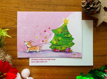 聖誕散步 明信片