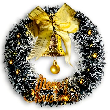 摩達客 金蔥彎絲聖誕花圈 + 20燈LED暖白光燈串  風尚雅墨綠刷白系  1個  11吋