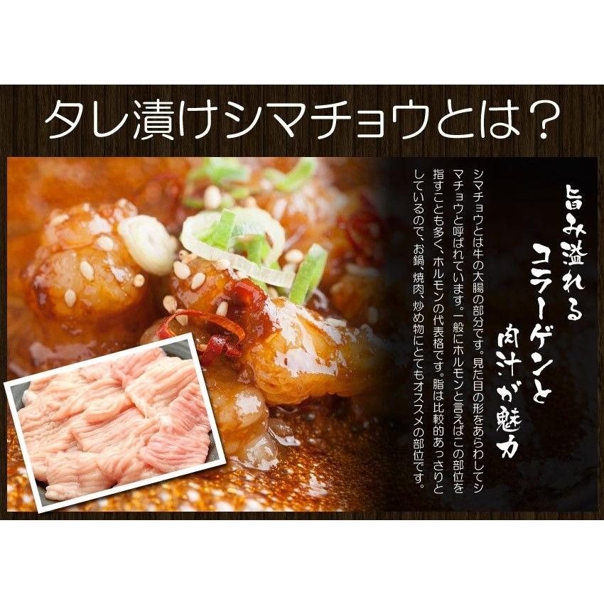 お試し 焼肉 シマチョウ 大腸 タレ漬け200g 冷凍食品 バーベキュー BBQ ホルモン 牛肉 焼き肉 大阪 ギフト