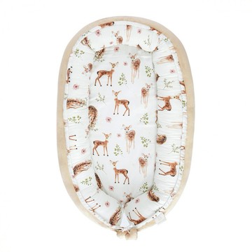 【預購3月初】【安琪兒婦嬰百貨】波蘭 Maylily 竹纖雪柔雙面睡窩-森活小鹿