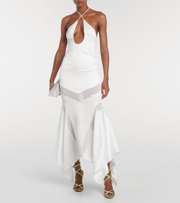 D'Accori Carre embellished satin sandals