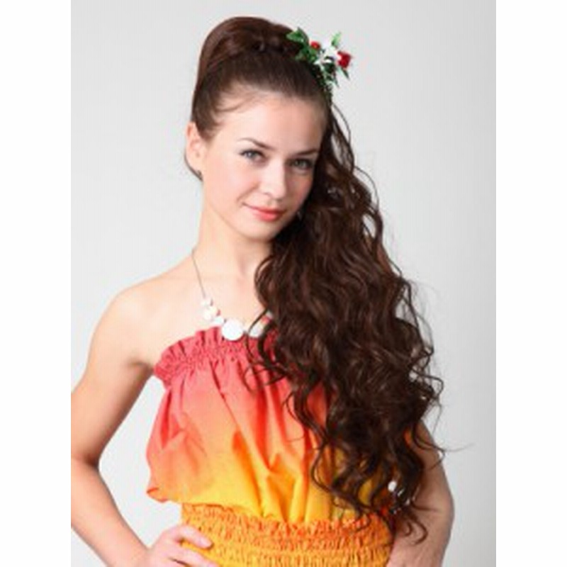 15 Off ロングカール Hula 03 Prisilaフラウィッグ つけ毛 ダンス 発表会 通販 Lineポイント最大1 0 Get Lineショッピング
