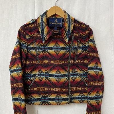 PENDLETON ペンドルトン ライダース ジャケット、上着 Jacket Opening ceremony × PENDLETON/コラボ/ ライダース/ネイティブ柄/S 10053326 | LINEショッピング