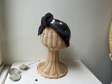 點點圓圓-一字尖尾蝴蝶結綁帶髮帶ヘアバンド