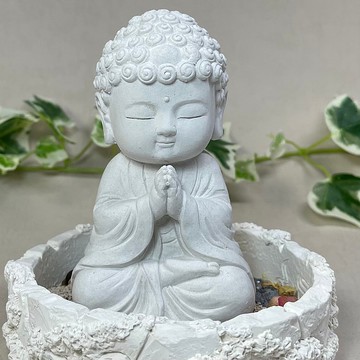 神明公仔 淨念吉祥小佛之順德 中盤套組 水泥 佛 宗教