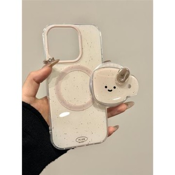 潑墨磁吸咖啡杯支架全包型手機殼適用蘋果17promax/iphone17pro新款韓式ins風氛圍感16/15小眾創意高級感14女