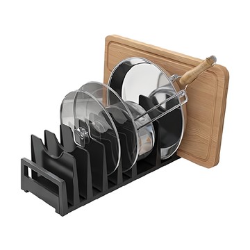 廚房碗盤架 45cm 可調整間距  黑色  1個