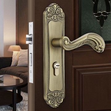 門鎖 臥室門鎖 德國GDLAI歐式臥室門鎖室內靜音門鎖復古歐式輕奢房間門把手鎖具