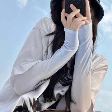 防曬冰袖女漸變色夏季薄款防紫外線袖套長款手護臂開車神器潮騎車新