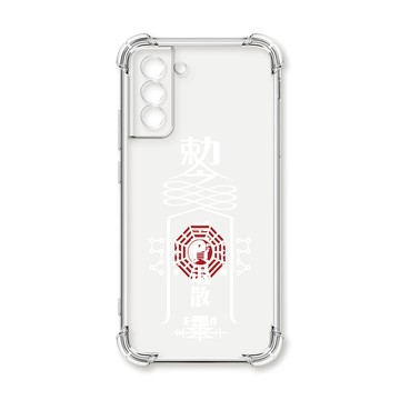 S系列(其他) 殼 TRON 三星 S21 FE 5G 白色現代符咒 四角防摔殼 手機殼