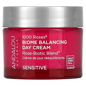 Andalou Naturals, 1000 Roses，Biome 平衡日霜，敏感肌膚，17 盎司（50 克）