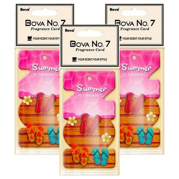 Bova 法柏精品香氛 夏日香氛卡 上野櫻花 英國進口香精油 環境芳香  15g  3包