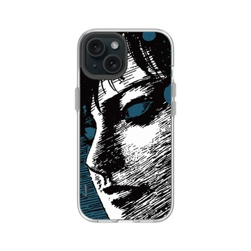 iPhone 15 Clear 透明 - 伊藤潤二驚選集 Junji Ito - 抽色設計款 - 十字路口的美少年