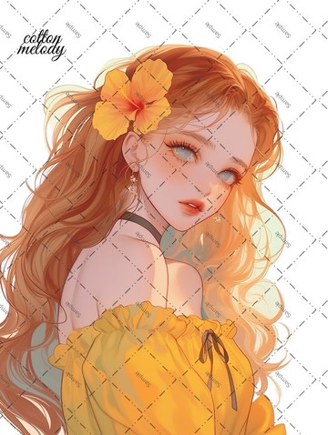 original sticker no.2027 人物貼紙 原創貼紙 原創人物貼紙 裝飾貼紙 cotton melody