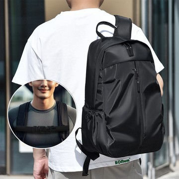 大學生防潑水大容量簡約後背包加購胸帶