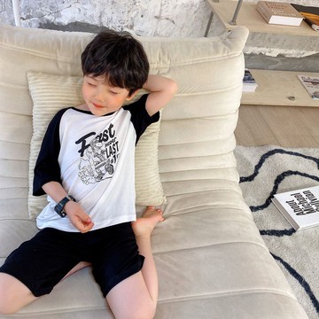 【台灣出貨】夏季兒童睡衣莫代爾男童家居服2026新款男孩中大童夏天短袖休閒空調服