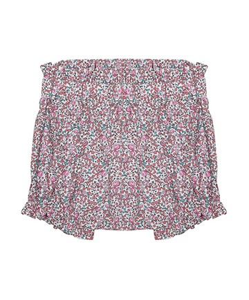 Liberty碎花粉色短褲86cm