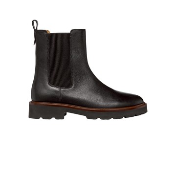 【GEOX】女鞋 RESPIRA™ 透氣防潑水 黑色 切爾西靴